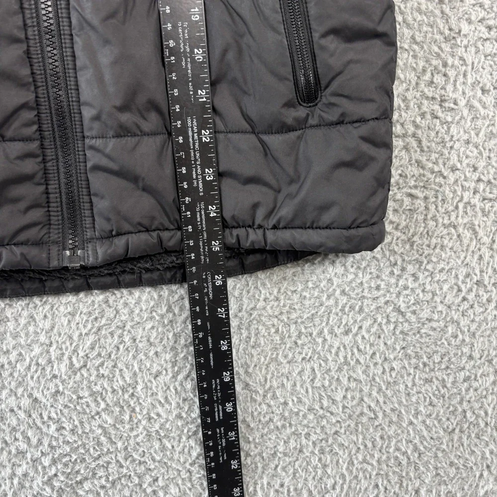 The North Face Boys Black Reversible Perrito Jacket L 14/16 Fleece‎ Puffer Coat